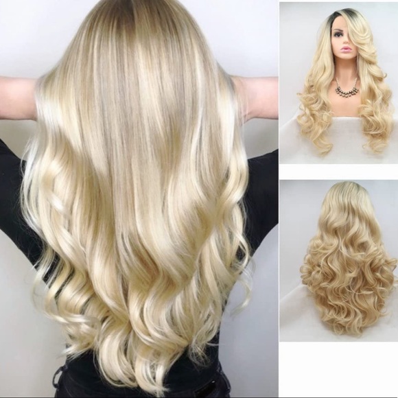22” BLONDE OMBRÉ BODY WAVY lace front wig *NEW*